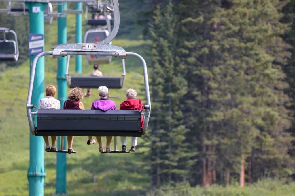 Elderly Lake Louise Gondola