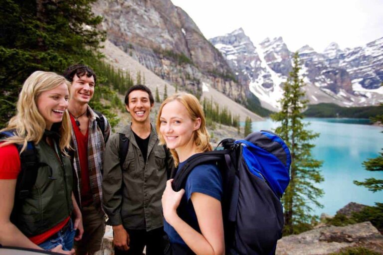 Group in Banff Moraine Lake