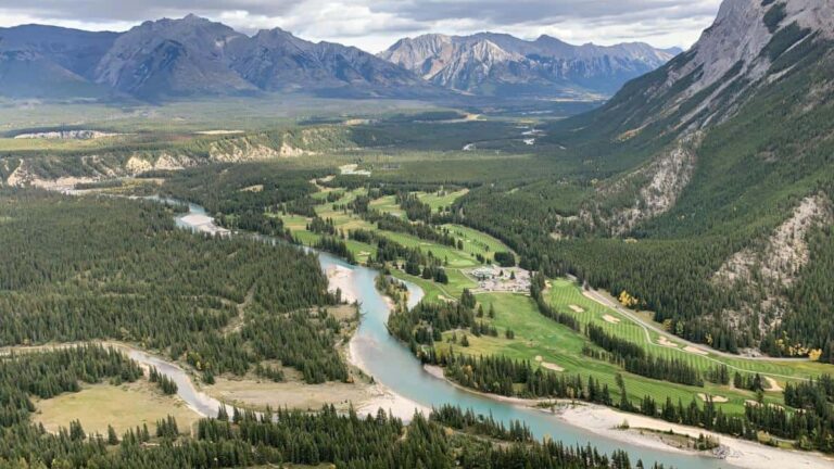 Bow River Rundle Mountain