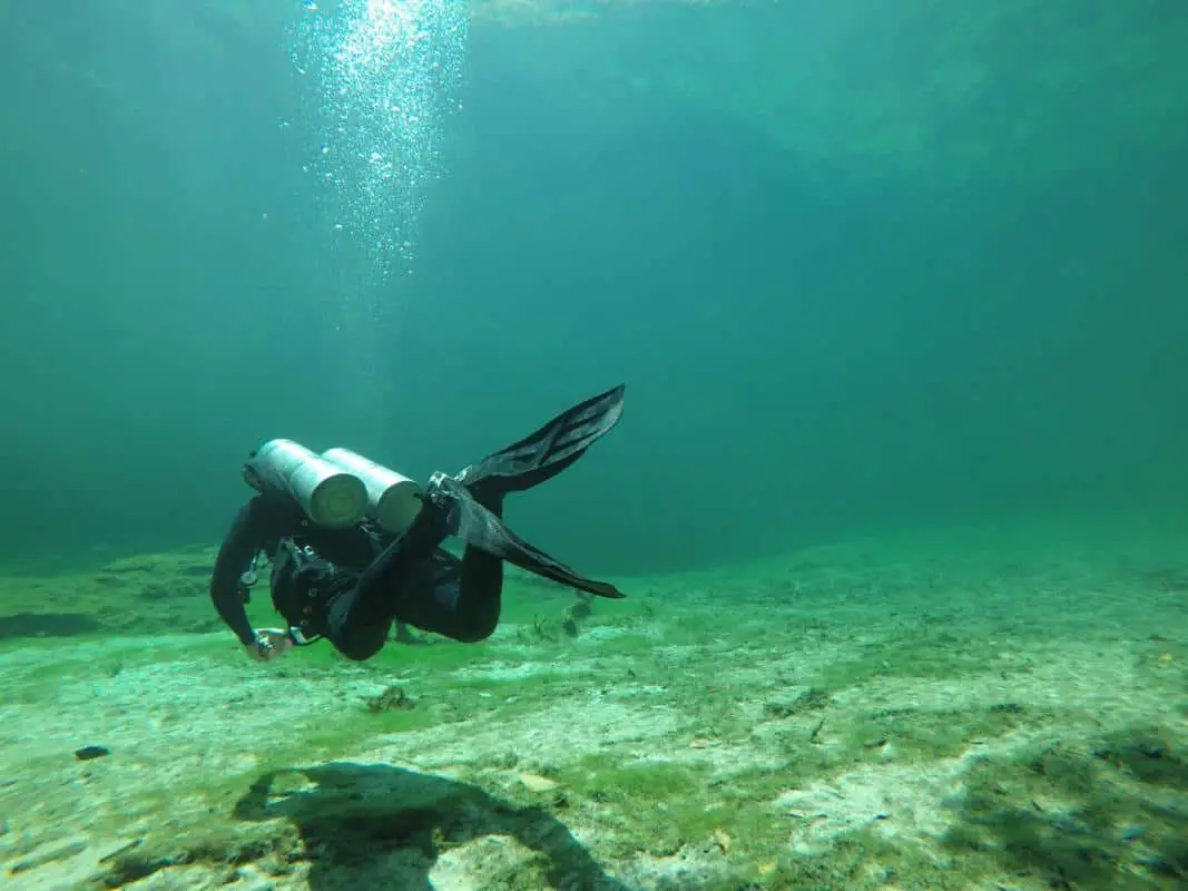 Scuba Diving in Lake Minnewanka
