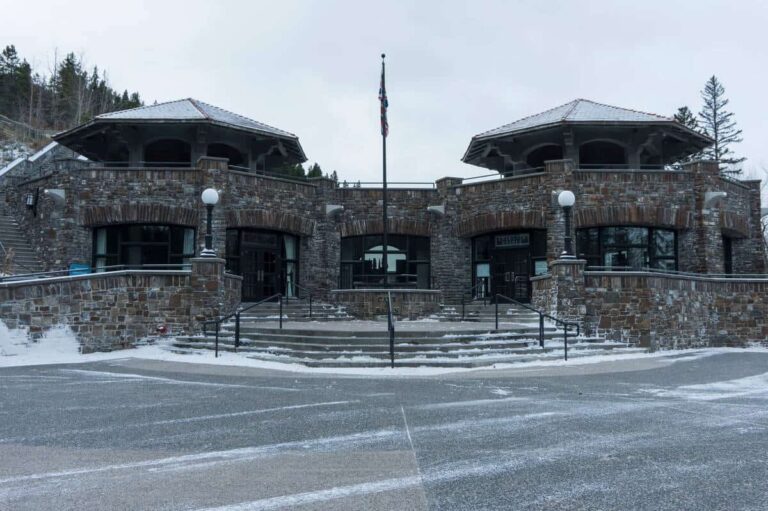 The entrance to the Cave and Basin site, the birthplace of Banff National Park