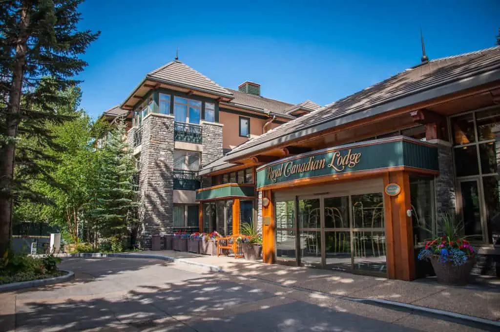 The Exterior of the Royal Canadian Lodge on Banff Avenue in Banff