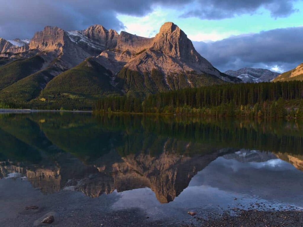 The Rundle Forebay Reservoir near Canmore, just outside Banff National Park