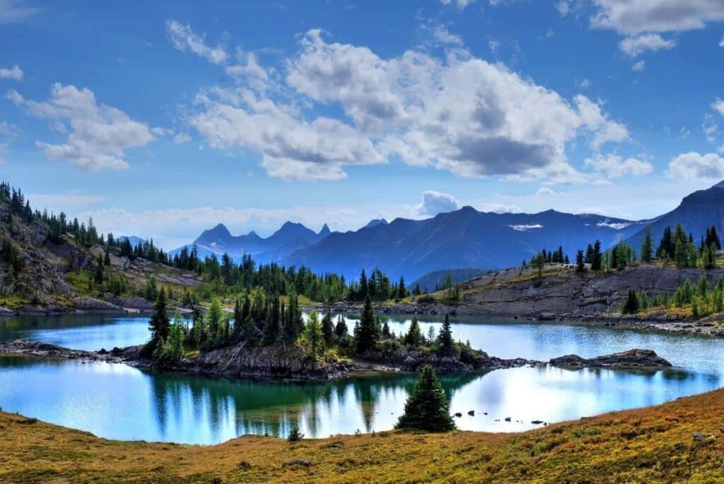 A lake at Sunshine Meadows in the Sunshine Village Area of Banff National Park