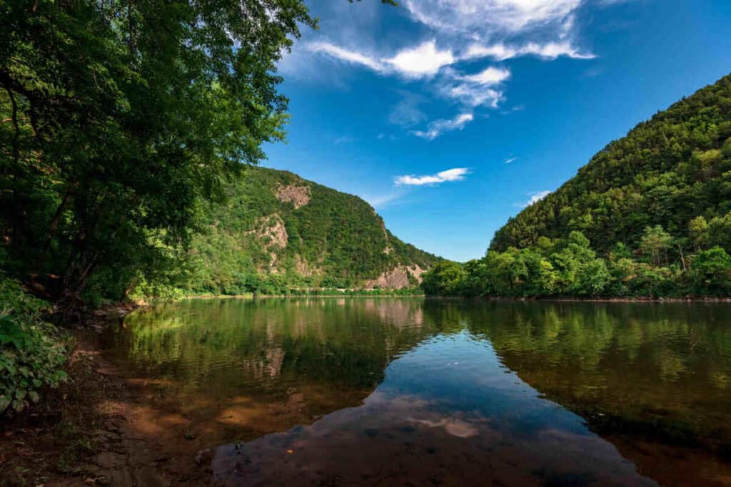 The Delaware River at the Delaware Gap National Recreation Area.