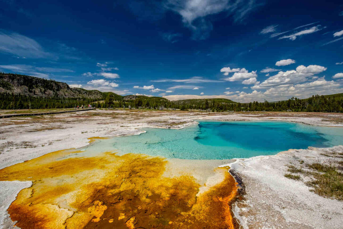 Biscuit Basin at Yellowstone National Park.